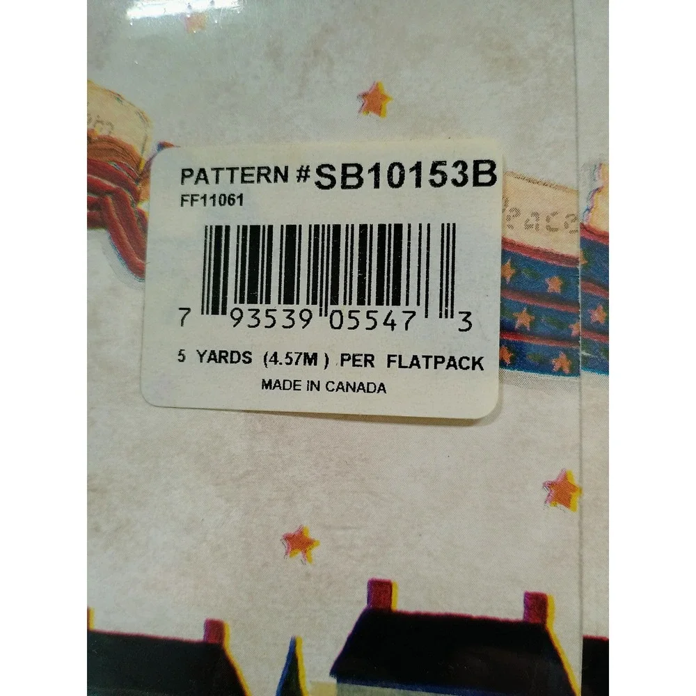 NOS Lot of‎ Expressions PrePasted Washable USA Flag Angel Decor Wallpaper Border